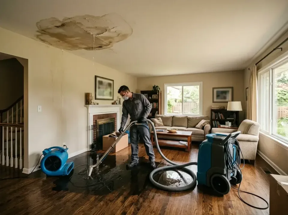 attic-pipe-burst-ceiling-drip-008 — frequently asked questions, Water Damage Restoration & Carpet Care in Bear Valley Spring…